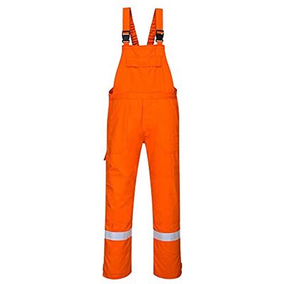 Portwest FR27 Bizflame Plus Salopette 1 pièce Taille S Orange Portwest FR27 Bizflame Plus Salopette 1 pièce Taille S Orange