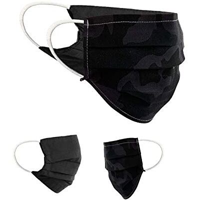 BAF Masque en Tissu 100% Coton Lavable OEKO-TEX 100 Lot de 2 Set Pack double Masque Buccal et Nasal Réutilisable BAF Masque en Tissu 100% Coton Lavable OEKO-TEX 100 Lot de 2 Set Pack double Masque Buccal et Nasal Réutilisable