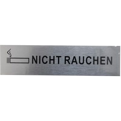 Alpertec Plaque en aluminium « Nicht rauchen » Alpertec Plaque en aluminium « Nicht rauchen »