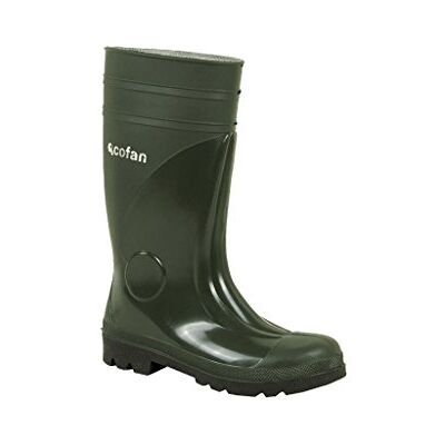 Cofan Bottes d'eau Couleur verte Sécurité S5 Taille 46 Fabriquée en PVC Bout et semelle intérieure en acier Cofan Bottes d'eau Couleur verte Sécurité S5 Taille 46 Fabriquée en PVC Bout et semelle intérieure en acier