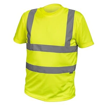 Högert Technik T-shirt d'avertissement Rossel en polyester jaune S (48) Gilet de sécurité réfléchissant respirant léger à manches courtes vêtements de travail chemises visibles, jaune, S Högert Technik T-shirt d'avertissement Rossel en polyester jaune S (48) Gilet de sécurité réfléchissant respirant léger à manches courtes vêtements de travail chemises visibles, jaune, S