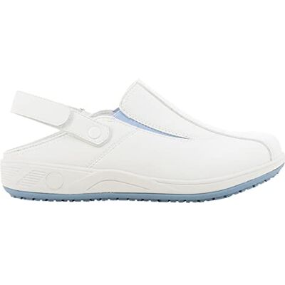 SAFETY JOGGER Carinne Oxypas Chaussures de travail légères et confortables pour femme avec fermeture Velcro, idéales pour l'entretien ou la cuisine, antidérapantes, amortissant les chocs, blanc/bleu, SAFETY JOGGER Carinne Oxypas Chaussures de travail légères et confortables pour femme avec fermeture Velcro, idéales pour l'entretien ou la cuisine, antidérapantes, amortissant les chocs, blanc/bleu,