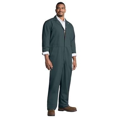 Red Kap mens Twill Action Back Work Utility Coveralls, Spruce Green, 52 US Red Kap mens Twill Action Back Work Utility Coveralls, Spruce Green, 52 US