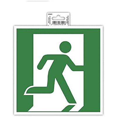 EXACOMPTA Réf. 67001E 1 panneau adhésif Évacuation droite En PVC traité anti-dérapant et résistant aux UV Dimensions du panneau : 20 x 20 cm Coloris vert et blanc EXACOMPTA Réf. 67001E 1 panneau adhésif Évacuation droite En PVC traité anti-dérapant et résistant aux UV Dimensions du panneau : 20 x 20 cm Coloris vert et blanc