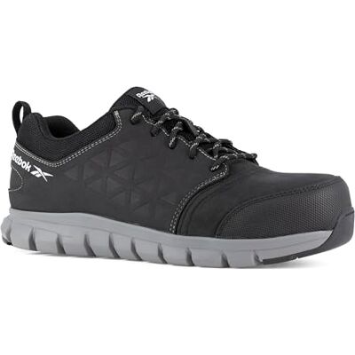 Reebok Chaussures de sécurité basses noire en daim résistant à l'eau embout aluminium S3 SRC 39 Noir Reebok Chaussures de sécurité basses noire en daim résistant à l'eau embout aluminium S3 SRC 39 Noir