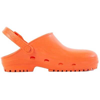 REPOSA Femme Medical Modèle Max, Sabot de Bloc Caoutchouc Antidérapante SRC Stérilisable en Autoclave, Sangle Réglable et Pliable, Semelle Anatomique, Antistatique et Légère Mixte, Orange, 37 EU REPOSA Femme Medical Modèle Max, Sabot de Bloc Caoutchouc Antidérapante SRC Stérilisable en Autoclave, Sangle Réglable et Pliable, Semelle Anatomique, Antistatique et Légère Mixte, Orange, 37 EU