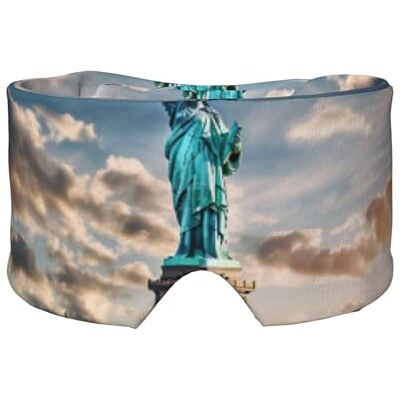 SKKNT Statue de la Liberté New York Imprimé Sommeil Oreilles Masque Respirant Réglable Occultant Masque Yeux Confortable SKKNT Statue de la Liberté New York Imprimé Sommeil Oreilles Masque Respirant Réglable Occultant Masque Yeux Confortable