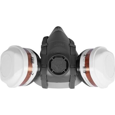 ACE Kit de protection respiratoire pour peintres Masque de protection respiratoire avec double filtre A2P3 Demi-masque contre la poussière, les gaz et les vapeurs ACE Kit de protection respiratoire pour peintres Masque de protection respiratoire avec double filtre A2P3 Demi-masque contre la poussière, les gaz et les vapeurs