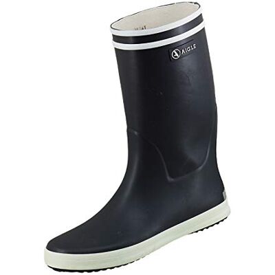 Aigle Lolly Pop Mixte enfant Bottes de Pluie, Bleu marine blanc, 29 EU Aigle Lolly Pop Mixte enfant Bottes de Pluie, Bleu marine blanc, 29 EU