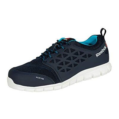Reebok Baskets de sécurité basses pour femmes bleu marine en microfibres embout aluminium S1P SRC 39 Bleu Marine Reebok Baskets de sécurité basses pour femmes bleu marine en microfibres embout aluminium S1P SRC 39 Bleu Marine