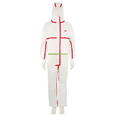 3M Combinaison de protection ™ 4565 taille 4XL, Blanc/Rouge 3M Combinaison de protection ™ 4565 taille 4XL, Blanc/Rouge