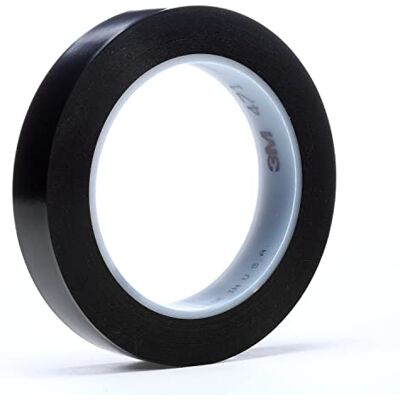 3M Ruban adhésif vinyle 471, Noir, 25,4 mm x 33 m 3M Ruban adhésif vinyle 471, Noir, 25,4 mm x 33 m