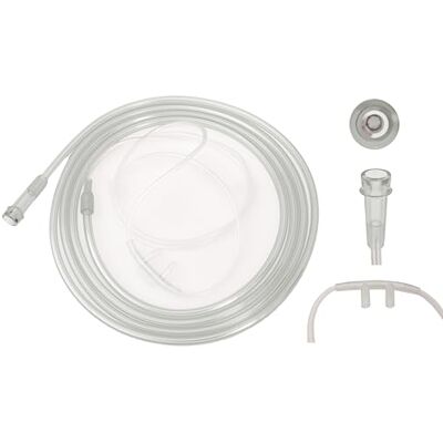 TIGA-MED Lot de 10 lunettes de nez à oxygène sans DEHP Lunettes de nez souples et transparentes Avec tube O2 de 210 cm TIGA-MED Lot de 10 lunettes de nez à oxygène sans DEHP Lunettes de nez souples et transparentes Avec tube O2 de 210 cm