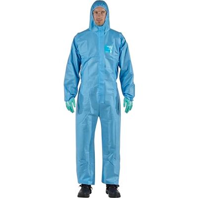 Ansell AlphaTec 1500 Model 111, Combinaison de Travail Jetable, Protection Chimique Type 5/6, Tenue Intégrale et Déperlante, Bricolage et Peinture, Homme Femme, Bleu, Taille XL (1 Pièce) Ansell AlphaTec 1500 Model 111, Combinaison de Travail Jetable, Protection Chimique Type 5/6, Tenue Intégrale et Déperlante, Bricolage et Peinture, Homme Femme, Bleu, Taille XL (1 Pièce)