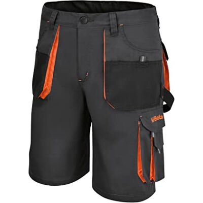 Beta 7861g Bermuda léger de travail, design et ajustement, short de travail multipoches avec fermeture éclair en métal et poches de différentes tailles multi-usages avec fermeture à scratch Homme Beta 7861g Bermuda léger de travail, design et ajustement, short de travail multipoches avec fermeture éclair en métal et poches de différentes tailles multi-usages avec fermeture à scratch Homme