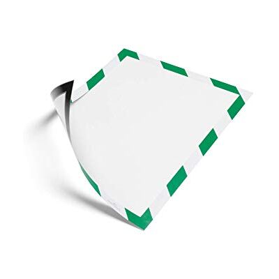 Durable Duraframe Security Signalisation Adhésive/Cadre d'affichage sécurité bicolore Vert/Blanc Lot de 2 Durable Duraframe Security Signalisation Adhésive/Cadre d'affichage sécurité bicolore Vert/Blanc Lot de 2