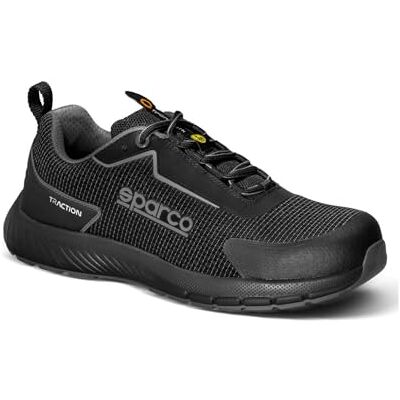 SPARCO Traction, Chaussures de sécurité unisexe-adulte, Noir, 40 EU SPARCO Traction, Chaussures de sécurité unisexe-adulte, Noir, 40 EU