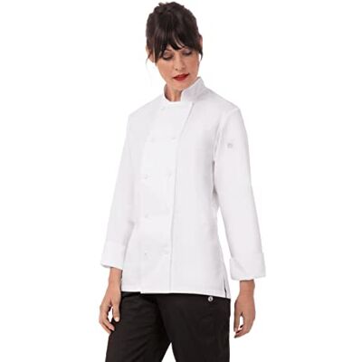 Chef Works Sofia B664-XS Veste de chef pour femme Blanc Taille XS Chef Works Sofia B664-XS Veste de chef pour femme Blanc Taille XS