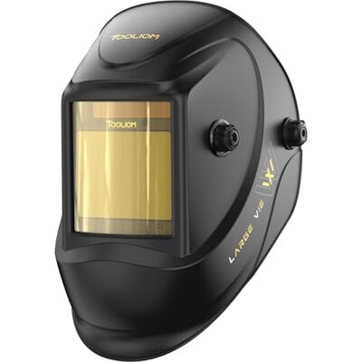 TOOLIOM True Color Masque de Soudeur à obscurcissement Automatique 1/1/1/1 Grande visibilité 3,94" x 3,27" avec Mode Soudure/meule/Coupe pour meulage Plasma TIG MIG/MAG MMA TOOLIOM True Color Masque de Soudeur à obscurcissement Automatique 1/1/1/1 Grande visibilité 3,94" x 3,27" avec Mode Soudure/meule/Coupe pour meulage Plasma TIG MIG/MAG MMA