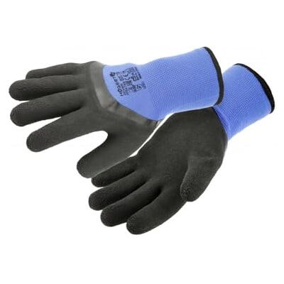 Högert Technik ZICHER Gants de protection isolés en latex Bleu Taille 9 pour basse température Certifié EN 388:2016 Högert Technik ZICHER Gants de protection isolés en latex Bleu Taille 9 pour basse température Certifié EN 388:2016