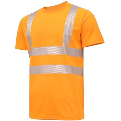 Högert Technik T-shirt de sécurité JURAL II en polycoton Orange 2XL (56) Gilet de signalisation réfléchissant, respirant, léger, à manches courtes, vêtements de travail, chemises visibles Högert Technik T-shirt de sécurité JURAL II en polycoton Orange 2XL (56) Gilet de signalisation réfléchissant, respirant, léger, à manches courtes, vêtements de travail, chemises visibles