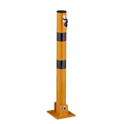 Relaxdays Poteau de barrière pliable en acier Hauteur : 65 cm Verrouillable Poteau de stationnement rond Jaune/noir Relaxdays Poteau de barrière pliable en acier Hauteur : 65 cm Verrouillable Poteau de stationnement rond Jaune/noir