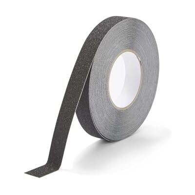 Durable DURALINE Grip Ruban adhésif antidérapant 25 mm x 15 m pour sécuriser les escaliers, rampes Noir 108001 Durable DURALINE Grip Ruban adhésif antidérapant 25 mm x 15 m pour sécuriser les escaliers, rampes Noir 108001