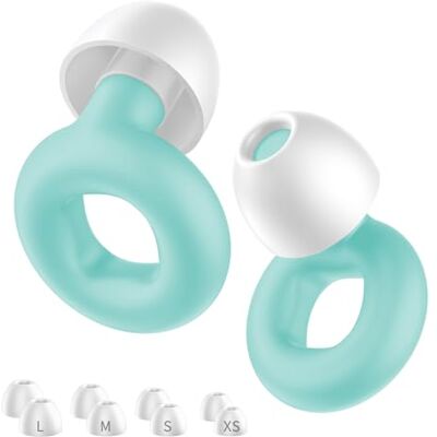 NEUTYPECHIC Bouchons d'oreilles en silicone pour dormir Protection auditive réutilisable Pour le sommeil Pour le voyage, le travail, le sommeil et le concert XS/S/M/L (vert carré, taille NEUTYPECHIC Bouchons d'oreilles en silicone pour dormir Protection auditive réutilisable Pour le sommeil Pour le voyage, le travail, le sommeil et le concert XS/S/M/L (vert carré, taille