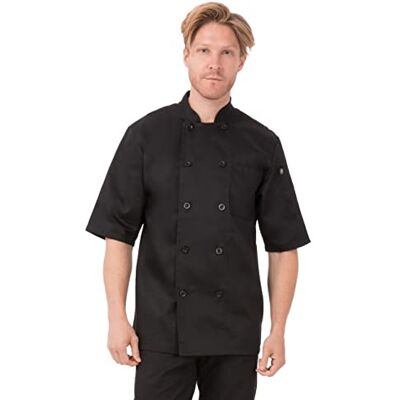 Chef Works B485-M Chambery Veste de chef unisexe Noir Taille M Chef Works B485-M Chambery Veste de chef unisexe Noir Taille M