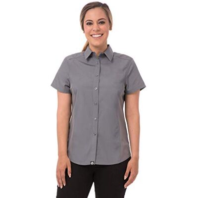 Chef Works B182-L Cool Vent Chef Chemise Femme Gris Taille L Chef Works B182-L Cool Vent Chef Chemise Femme Gris Taille L