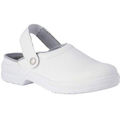 REPOSA SRC Chaussures sanitaires médicales avec lacet blanches sans embout en microfibre et tissu confortable, unisexe, maximum, antidérapantes, fabriquées en Italie EN ISO 20347:2012 REPOSA SRC Chaussures sanitaires médicales avec lacet blanches sans embout en microfibre et tissu confortable, unisexe, maximum, antidérapantes, fabriquées en Italie EN ISO 20347:2012