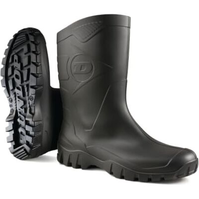 Dunlop Dee – Bottes de pluie pour hommes et femmes Bottes en caoutchouc imperméables court Bout souple – PVC Léger Pêche – Vert – Pointures 40 Dunlop Dee – Bottes de pluie pour hommes et femmes Bottes en caoutchouc imperméables court Bout souple – PVC Léger Pêche – Vert – Pointures 40