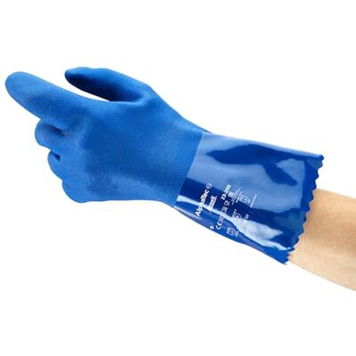 Ansell AlphaTec 23-200 Gants de Travail en PVC, Résistance au Froid et Contact Alimentaire, Souple et Impermeable, Sécurité Industrielle, Gant de Protection Homme Femme, Bleu, Taille XL (12 Paires) Ansell AlphaTec 23-200 Gants de Travail en PVC, Résistance au Froid et Contact Alimentaire, Souple et Impermeable, Sécurité Industrielle, Gant de Protection Homme Femme, Bleu, Taille XL (12 Paires)