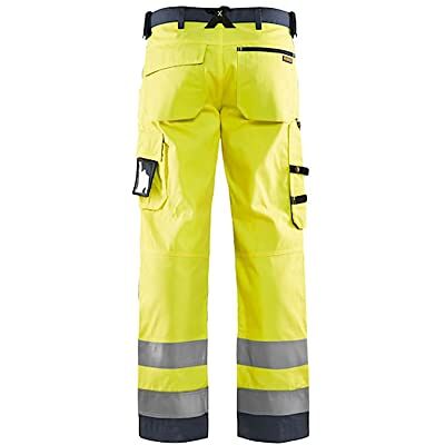 BLÅKLÄDER Blaklader 156618113396D112 Pantalon de travail sans poches à clous Jaune/gris moyen Taille D112 BLÅKLÄDER Blaklader 156618113396D112 Pantalon de travail sans poches à clous Jaune/gris moyen Taille D112