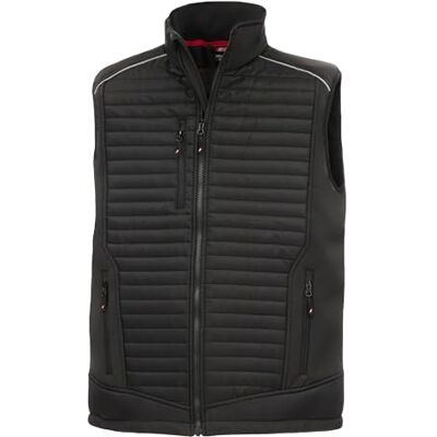 Nitras Gilet de travail Motion Tex Plus Gilet softshell matelassé avec réflecteurs Chaud et robuste, Noir, M Nitras Gilet de travail Motion Tex Plus Gilet softshell matelassé avec réflecteurs Chaud et robuste, Noir, M