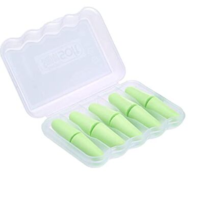 Kinbontop lot de 5 paires de bouchons d’oreille en mousse souple, rapport signal sur bruit de 38 dB, réduction du bruit, protection auditive, Vert Kinbontop lot de 5 paires de bouchons d’oreille en mousse souple, rapport signal sur bruit de 38 dB, réduction du bruit, protection auditive, Vert