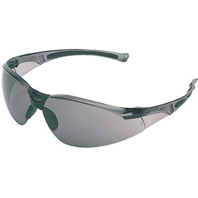 Honeywell Monture de lunettes de sécurité 1015367 A800 Sporty avec verre gris TSR et protection contre les rayures, monture grise, pince-nez souple pour un ajustement antidérapant Honeywell Monture de lunettes de sécurité 1015367 A800 Sporty avec verre gris TSR et protection contre les rayures, monture grise, pince-nez souple pour un ajustement antidérapant