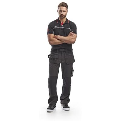BLÅKLÄDER Blaklader 15251845 Pantalons légers d'artisan, Gris foncé/Noir, taille D108 BLÅKLÄDER Blaklader 15251845 Pantalons légers d'artisan, Gris foncé/Noir, taille D108