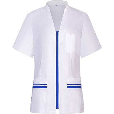MISEMIYA Chemise Sanitaire Femme Uniforme Sanitaire Uniforme HOSTELERIA 712, Bleu roi 21, M MISEMIYA Chemise Sanitaire Femme Uniforme Sanitaire Uniforme HOSTELERIA 712, Bleu roi 21, M