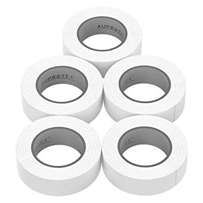 AUPROTEC Lot de 5 rubans isolants VDE En PVC Blanc 15 mm x 10 m DIN EN 60454-3-1 AUPROTEC Lot de 5 rubans isolants VDE En PVC Blanc 15 mm x 10 m DIN EN 60454-3-1