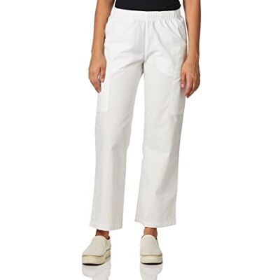 WonderWink 5016AWHTXL Origins Quebec Pantalon cargo à enfiler pour femme, blanc, taille XL WonderWink 5016AWHTXL Origins Quebec Pantalon cargo à enfiler pour femme, blanc, taille XL