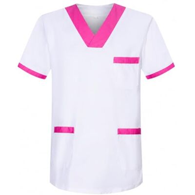 MISEMIYA 817 Tunique unisexe pour médecin, infirmière, nettoyage esthétique, dentiste vétérinaire, santé et hôtellerie, Rose 8171-9, XL MISEMIYA 817 Tunique unisexe pour médecin, infirmière, nettoyage esthétique, dentiste vétérinaire, santé et hôtellerie, Rose 8171-9, XL
