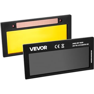 VEVOR Lentille de soudage à obscurcissement automatique 108 x 51 mm, teinte 10, couleur véritable, avec capteurs d'arc doubles, compatible avec la plupart des casques de soudage pour TIG, MIG, ARC VEVOR Lentille de soudage à obscurcissement automatique 108 x 51 mm, teinte 10, couleur véritable, avec capteurs d'arc doubles, compatible avec la plupart des casques de soudage pour TIG, MIG, ARC