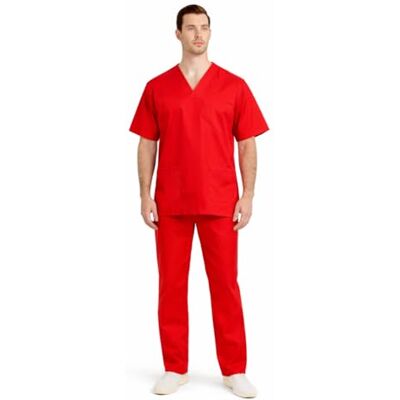 MISEMIYA Uniformes sanitaires unisexes uniformes sanitaires et médicaux BZ-817-8312, rouge, XS MISEMIYA Uniformes sanitaires unisexes uniformes sanitaires et médicaux BZ-817-8312, rouge, XS
