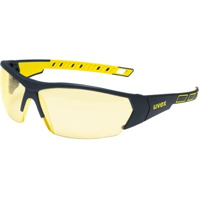 Uvex Lunettes de Protection i-Works Oculaire Amber Certifiées NF en 166 170 Lentilles Antibuée Résistantes aux Rayures Produits Chimiques Protection UV400 Légeres Uvex Lunettes de Protection i-Works Oculaire Amber Certifiées NF en 166 170 Lentilles Antibuée Résistantes aux Rayures Produits Chimiques Protection UV400 Légeres