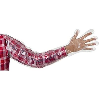 Kerbl 1536 Lot de 100 gants jetables vétérinaires Kerbl 1536 Lot de 100 gants jetables vétérinaires