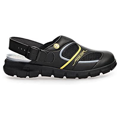 Abeba 37343-40 Dynamic Sabots de travail Noir/jaune Taille 40 Abeba 37343-40 Dynamic Sabots de travail Noir/jaune Taille 40