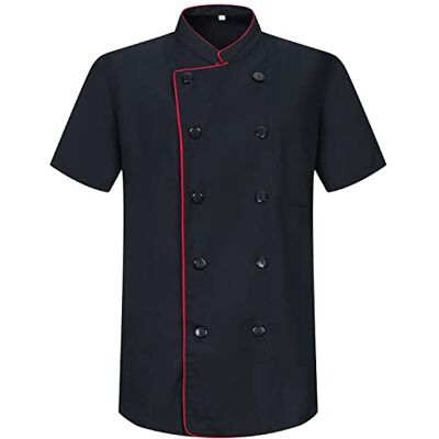 MISEMIYA Veste de cuisinier pour homme Veste de chef pour homme Uniforme Hosteleria Ref.8421B, Chef Jackets 8421B Black, XL MISEMIYA Veste de cuisinier pour homme Veste de chef pour homme Uniforme Hosteleria Ref.8421B, Chef Jackets 8421B Black, XL