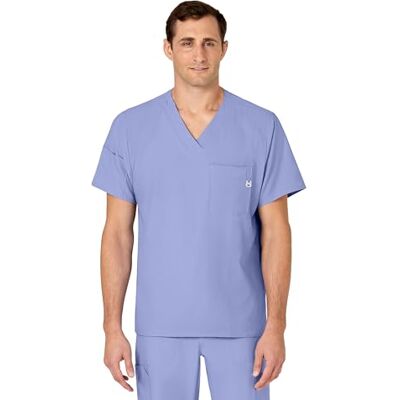WonderWink 6355XCEIL2XL W123 Haut à col en V pour homme, bleu ciel, taille XXL WonderWink 6355XCEIL2XL W123 Haut à col en V pour homme, bleu ciel, taille XXL