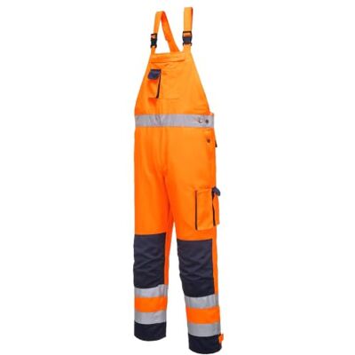 Portwest TX52 Dijon Salopette Haute visibilité Ouverture Latérale Réglable Orange/Marine, M, EN ISO 20471 Classe 2, UPF 40+, Nombreuses Poches Très Utiles, Coutures Double Piqûre, Dos Elastiqué Portwest TX52 Dijon Salopette Haute visibilité Ouverture Latérale Réglable Orange/Marine, M, EN ISO 20471 Classe 2, UPF 40+, Nombreuses Poches Très Utiles, Coutures Double Piqûre, Dos Elastiqué